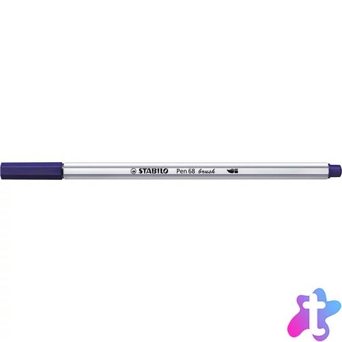 Ecsetirón, STABILO "Pen 68 brush", sötétkék