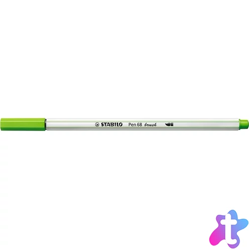 Ecsetirón, STABILO "Pen 68 brush", fűzöld