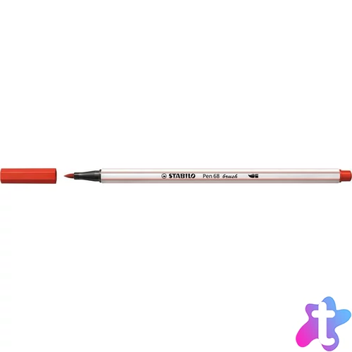 Ecsetirón, STABILO "Pen 68 brush", piros
