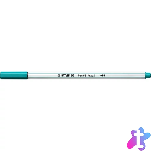 Ecsetirón, STABILO "Pen 68 brush", türkizkék