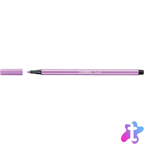 Filctoll, 1 mm, STABILO "Pen 68", pasztell-lila