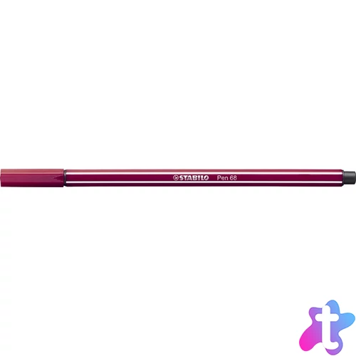 Filctoll, 1 mm, STABILO "Pen 68", bíborvörös