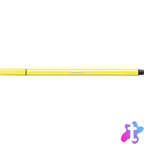 Filctoll, 1 mm, STABILO "Pen 68", citromsárga