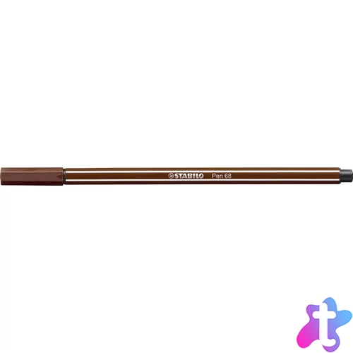 Filctoll, 1 mm, STABILO "Pen 68", barna