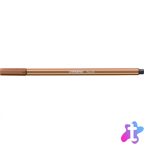 Filctoll, 1 mm, STABILO "Pen 68", vörösbarna