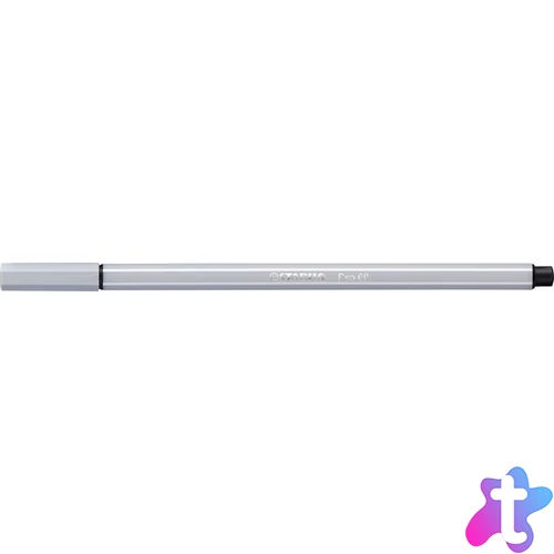 Filctoll, 1 mm, STABILO "Pen 68", világos szürke