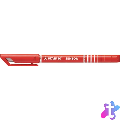 Tűfilc, 0,3 mm, STABILO "Sensor", piros