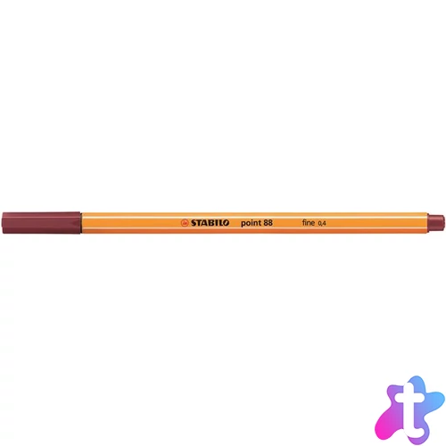 Tűfilc, 0,4 mm, STABILO "Point 88", bíborvörös
