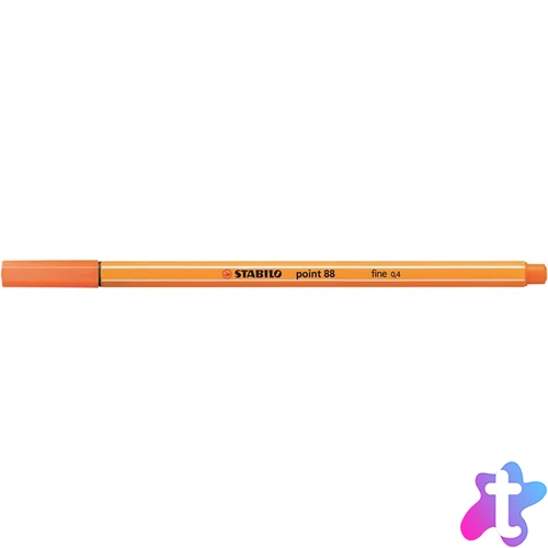 Tűfilc, 0,4 mm, STABILO "Point 88", halvány cinóber