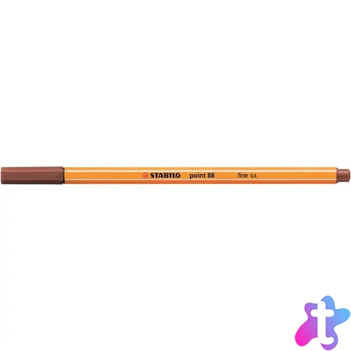Tűfilc, 0,4 mm, STABILO "Point 88", vörösbarna
