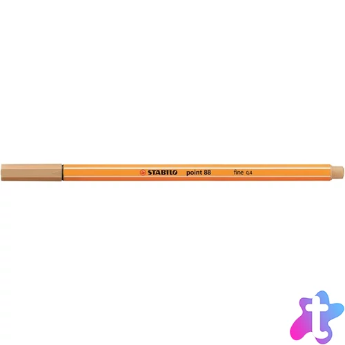 Tűfilc, 0,4 mm, STABILO "Point 88", világos okker