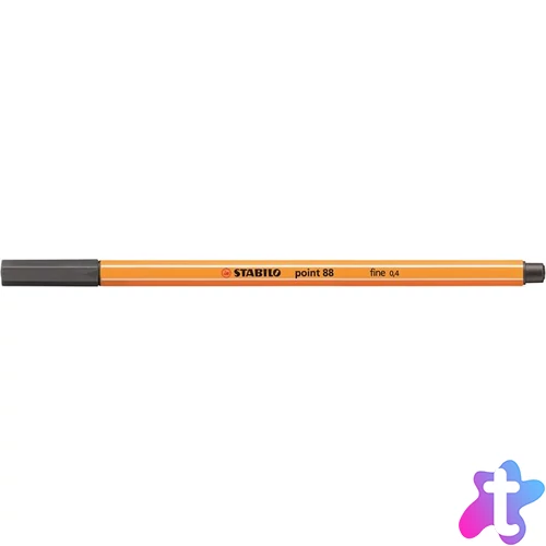 Tűfilc, 0,4 mm, STABILO "Point 88", sötét jégszürke