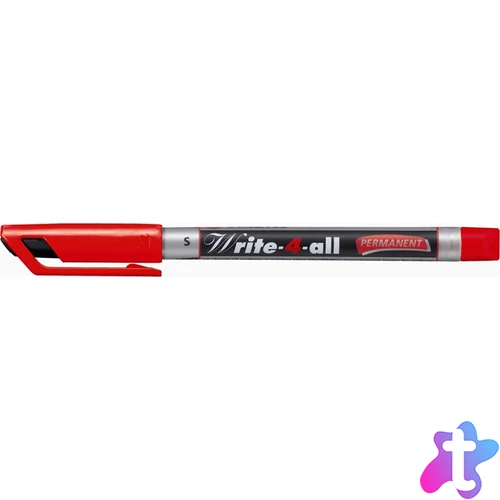 Alkoholos marker, 0,4 mm, kúpos, STABILO "Write-4-all", piros