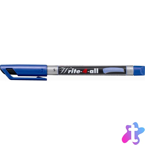 Alkoholos marker, 0,4 mm, kúpos, STABILO "Write-4-all", kék