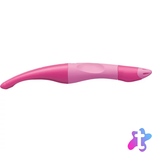 Rollertoll, 0,5 mm, balkezes, rózsaszín tolltest, STABILO "EASYoriginal Start", kék