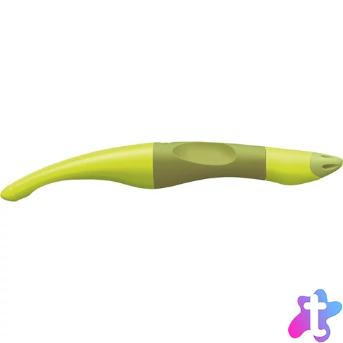 Rollertoll, 0,5 mm, balkezes, zöld tolltest, STABILO "EASYoriginal Start", kék