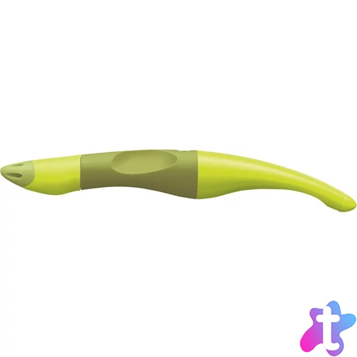 Rollertoll, 0,5 mm, jobbkezes, zöld tolltest, STABILO "EASYoriginal Start", kék