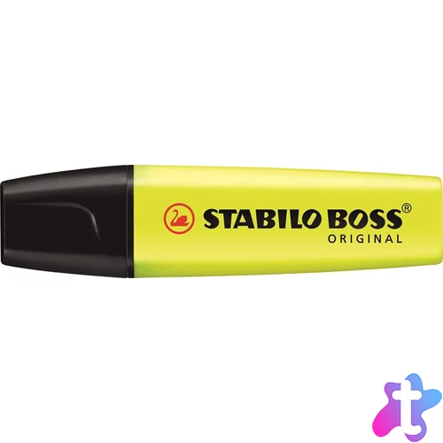 Szövegkiemelő, 2-5 mm, STABILO "BOSS original", sárga