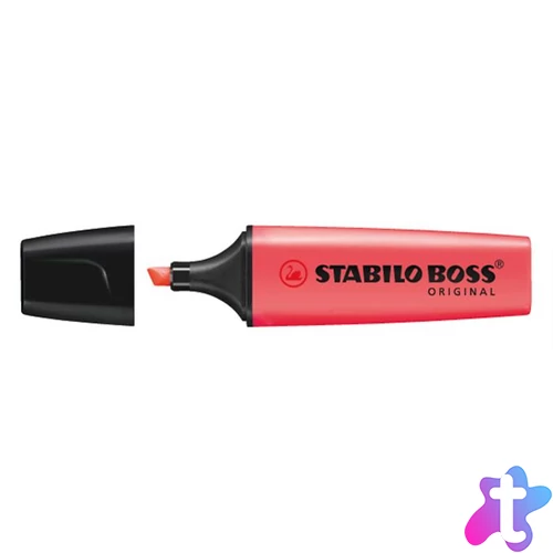 Szövegkiemelő, 2-5 mm, STABILO "BOSS original", piros