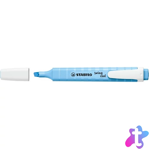 Szövegkiemelő, 1-4 mm, STABILO "Swing Cool Pastel", jeges kék