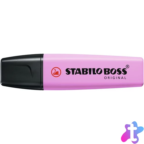 Szövegkiemelő, 2-5 mm, STABILO "BOSS original Pastel", deres málna