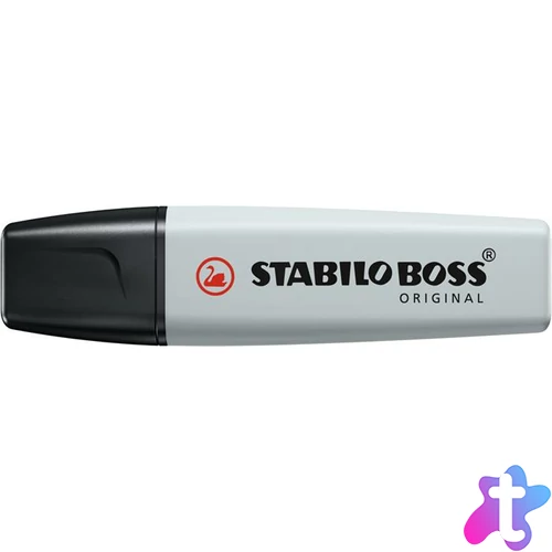 Szövegkiemelő, 2-5 mm, STABILO "BOSS original Pastel", poros szürke