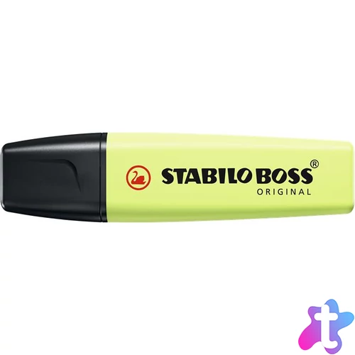 Szövegkiemelő, 2-5 mm, STABILO "BOSS original Pastel", harmatos lime