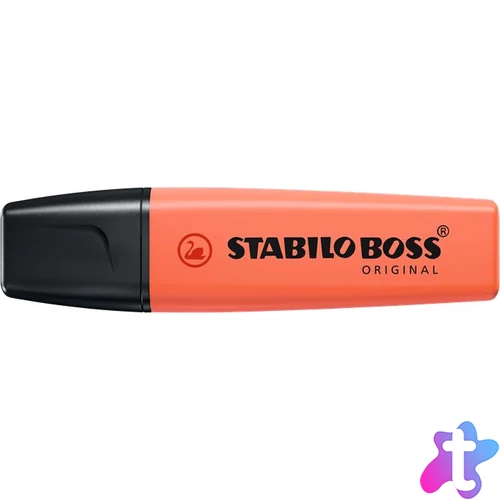 Szövegkiemelő, 2-5 mm, STABILO "BOSS original Pastel", halvány korall