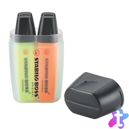 Szövegkiemelő készlet, 2-5 mm, STABILO "Boss Big Box", 4 különböző szín