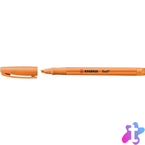 Szövegkiemelő, 1-3,5 mm, STABILO "Flash", narancssárga