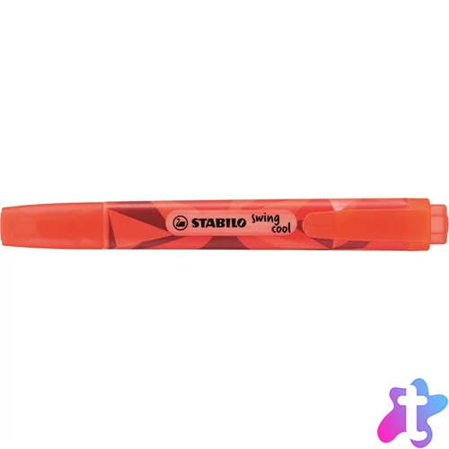 Szövegkiemelő, 1-4 mm, STABILO "Swing Cool", piros