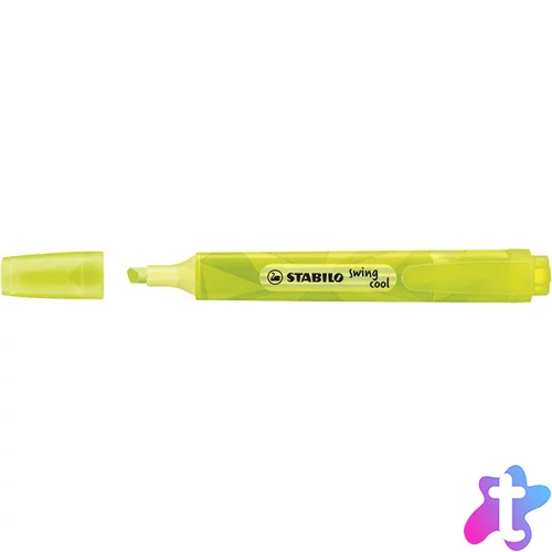Szövegkiemelő, 1-4 mm, STABILO "Swing Cool", sárga