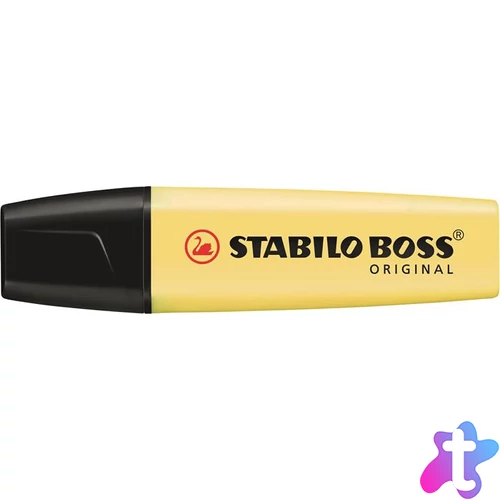 Szövegkiemelő, 2-5 mm, STABILO "BOSS original Pastel", vanília