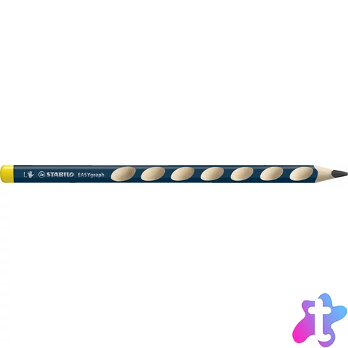 Grafitceruza, HB, háromszögletű, balkezes, STABILO "Easygraph", petrol