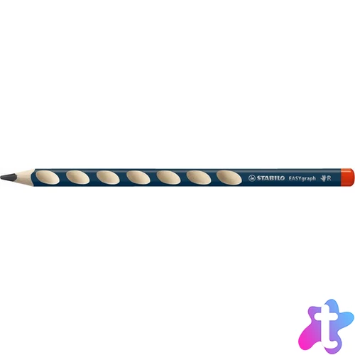 Grafitceruza, HB, háromszögletű, jobbkezes, STABILO "Easygraph", petrol