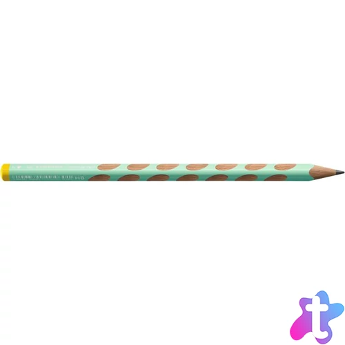 Grafitceruza, HB, háromszögletű, balkezes, STABILO, "EASYgraph", pasztell zöld