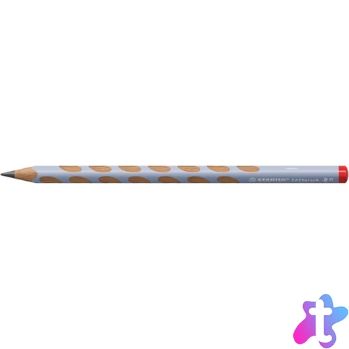 Grafitceruza, HB, háromszögletű, jobbkezes, vastag, STABILO "EASYgraph", pasztellkék