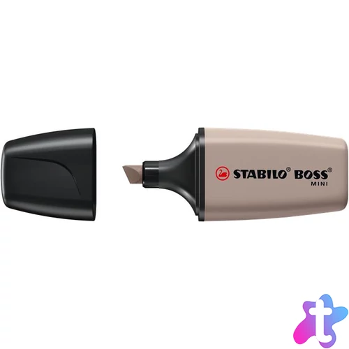 Szövegkiemelő, 1-4 mm, STABILO "Boss Mini Nature vibes", melegszürke