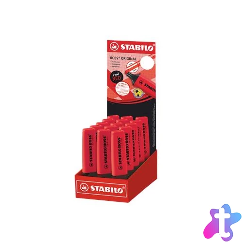 Szövegkiemelő display, 2-5 mm, STABILO "BOSS original", Stabilo piros