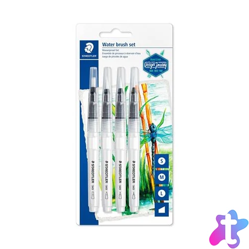 Ecsetkészlet, vízzel tölthető, STAEDTLER, "949", 4 különböző méret