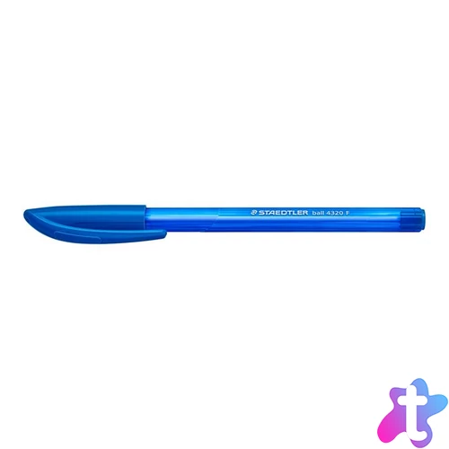 Golyóstoll, 0,3 mm, kupakos, STAEDTLER "Ball 432", kék
