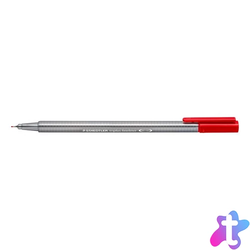 Tűfilc, 0,3 mm, STAEDTLER "Triplus 334", piros
