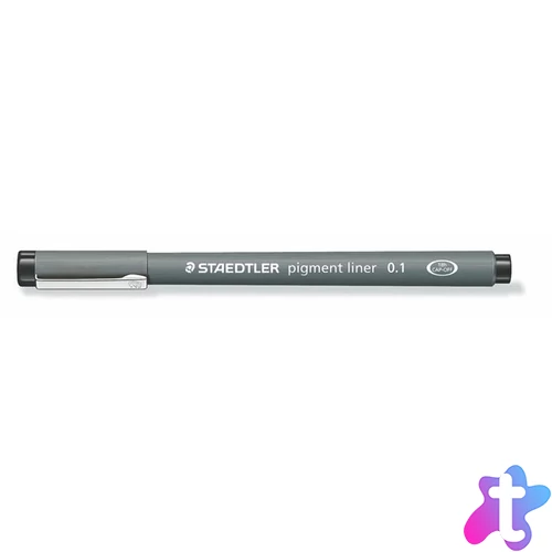 Tusfilc, 0,1 mm, STAEDTLER "Pigment Liner 308", fekete