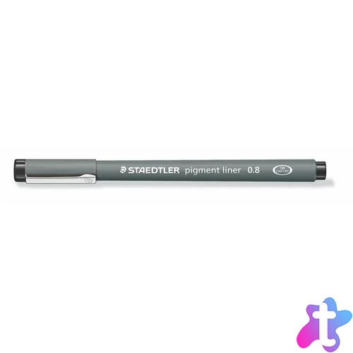 Tusfilc, 0,8 mm, STAEDTLER "Pigment Liner 308", fekete