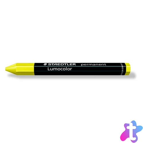 Jelölőkréta, mindenre író, vízálló (omnigraph), STAEDTLER "Lumocolor 236", sárga
