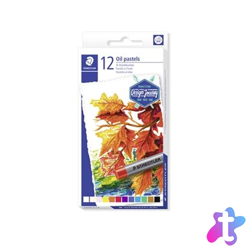 Olajpasztell kréta, STAEDTLER "2420", 12 különböző szín