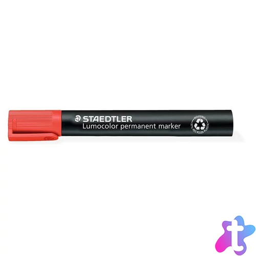 Alkoholos marker, 2 mm, kúpos, STAEDTLER "Lumocolor® 352", piros