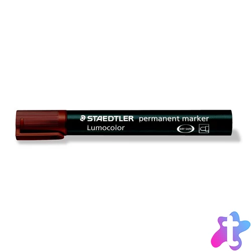 Alkoholos marker, 2 mm, kúpos, STAEDTLER "Lumocolor® 352", barna