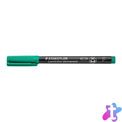 Alkoholos marker, OHP, 0,6 mm, STAEDTLER "Lumocolor® 318 F", zöld