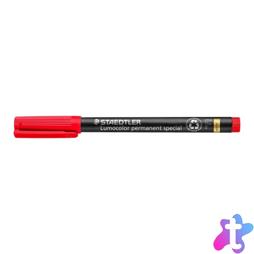 Alkoholos marker, 0,6 mm, STAEDTLER "Lumocolor® special 319 F", piros